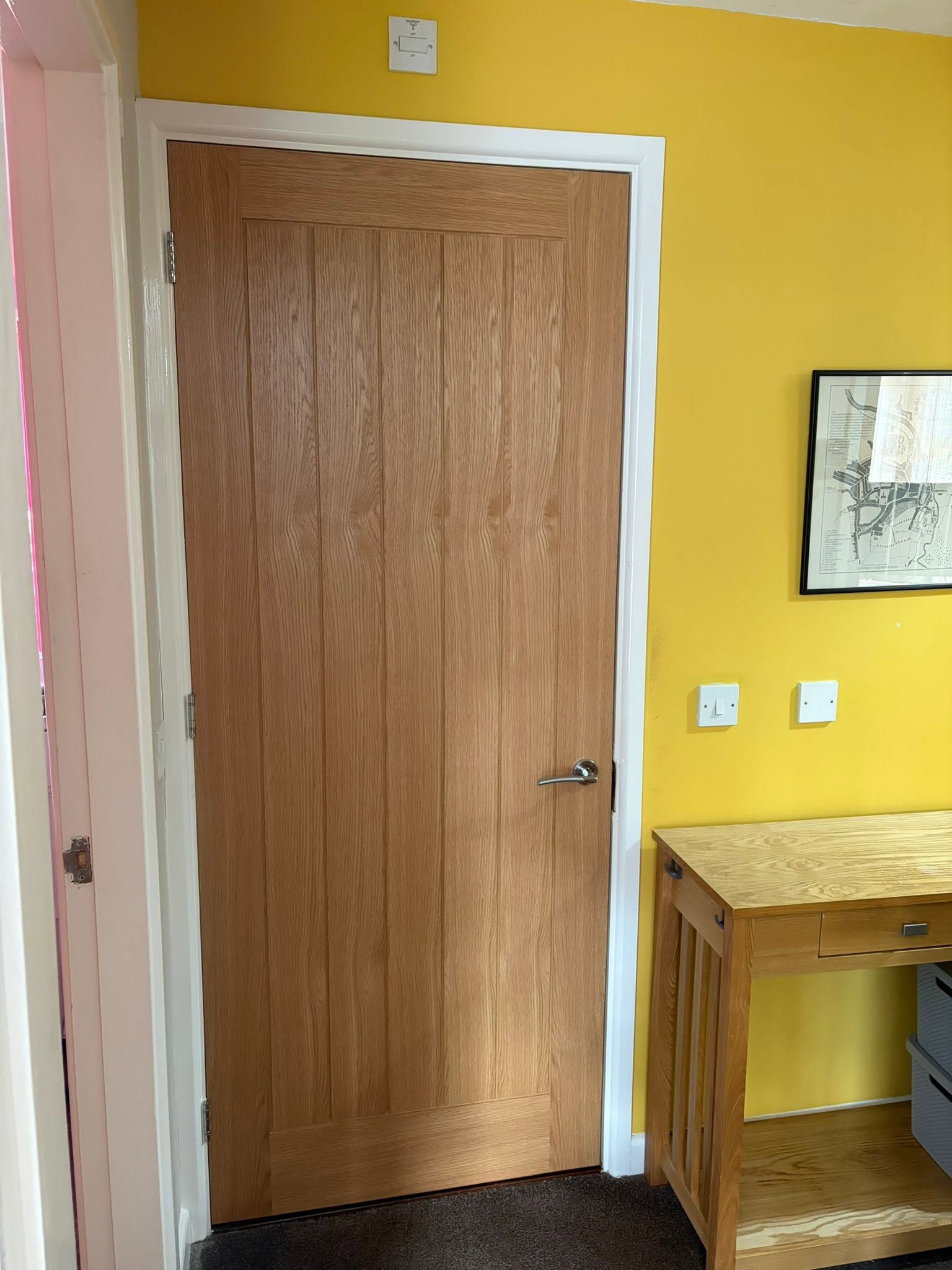 Single oak door